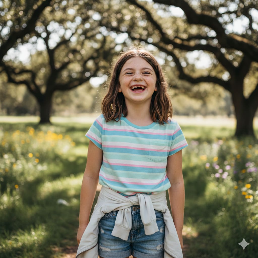 Original photo of a girl